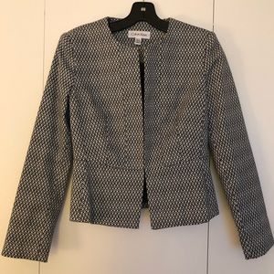 Calvin Klein blazer- black and white pattern XS/TP